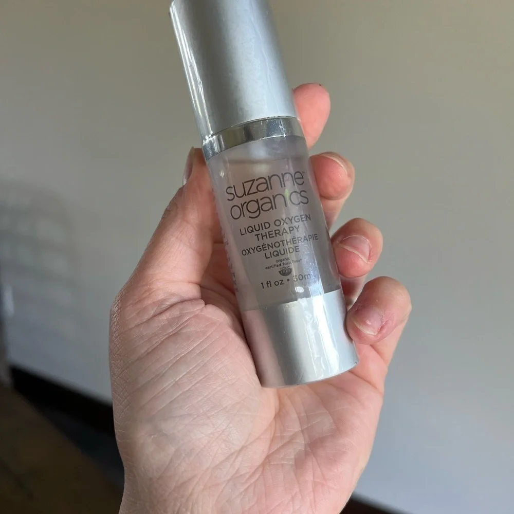 NEW Suzanne Somers Organics Liquid Oxygen Therapy Facial Serum 1 Fl oz 30 ml